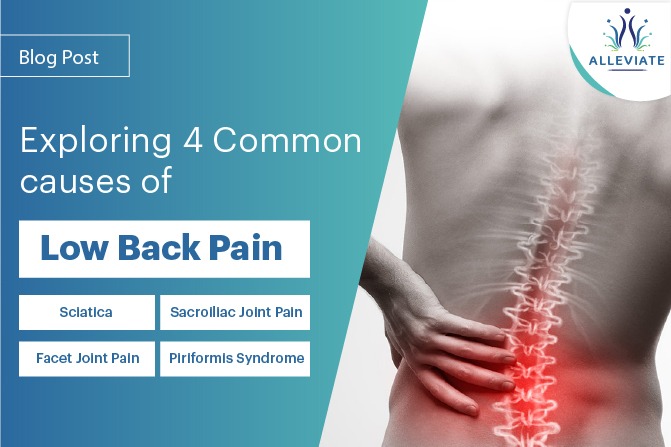 <span>Exploring 4 Common causes of low back pain: Sciatica, Sacroiliac Joint Pain, Facet Joint Pain, or Piriformis Syndrome?</span>